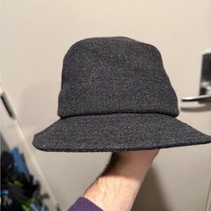 Saks Fifth Avenue Grey wool bucket hat